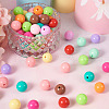  120Pcs 12 Colors Opaque Acrylic Beads MACR-TA0001-31-4