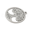 304 Stainless Steel Pendants STAS-V016-11P-2