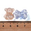 Crackle Transparent Acrylic Beads OACR-G033-05D-4