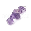 10Pcs 5 Colors 12 Constellation Natural Citrine & Tiger Eye & Amethyst & Strawberry Quartz & Garnet Pendants PALLOY-JF02839-11-4