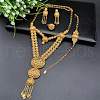 Brass Bracelets & Earrings & Necklaces & Rings Sets FS-WGD70CA-02-1