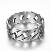 316 Surgical Stainless Steel Rings RJEW-P116-05-21mm-1
