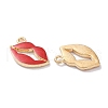 Alloy Enamel Pendants ENAM-O001-11P-G-2