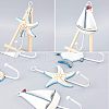Mediterranean Style Composite Wood Wall Hooks AJEW-FH0001-05-5