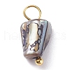 Natural Dyed Shell Charms PALLOY-JF01339-04-3