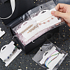 100Pcs Paper Bracelet Display Cards CDIS-WH0027-11B-01-6