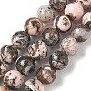 Natural Argentina Rhodonite Beads Strands G-G271-B02-12mm-2