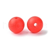 Round Food Grade Eco-Friendly Silicone Focal Beads SIL-F003-01C-4