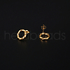 304 Stainless Steel Ring Stud Earring for Women KE1906-3