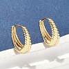 Brass Hoop Earrings EJEW-D320-15G-1