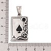 304 Stainless Steel Pendants STAS-K283-30AS-3