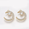 Brass Micro Pave Cubic Zirconia Charms KK-T038-507A-1