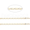 Ion Plating(IP) 304 Stainless Steel Dapped Oval Link Chains CHS-G027-01G-2