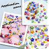 SOFPLATE 120Pcs Transparent Acrylic Beads TACR-SP0001-11C-6