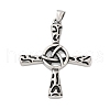316 Surgical Stainless Steel Big Pendants STAS-D304-34AS-1
