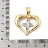 Brass Micro Pave Cubic Zirconia Pendants KK-U047-23G-04-3