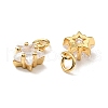 Eco-friendly Brass Micro Pave Cubic Zirconia Pendants KK-D080-44G-3