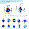AHADERMAKER 40Pcs 10 Style UV Plating Alloy Pendants ALRI-GA0001-07A-2
