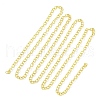 Rack Plating Brass Cable Chains CHC-G021-01G-1