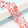 Cherry Quartz Glass Beads Strands G-K357-B09-01-3