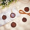 CHGCRAFT DIY Flat Round Pendant Necklace Making Kit DIY-CA0004-84-5