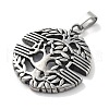 304 Stainless Steel Pendants STAS-Z098-20AS-2