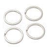 304 Stainless Steel Keychain Clasp Findings STAS-B012-02A-P-1