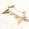 Ion Plating(IP) 304 Stainless Steel Stud Earrings for Women STAS-D084-25G-5