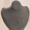 304 Stainless Steel Green Cubic Zirconia Pendant Neckalces for Women NJEW-C078-01E-G-3