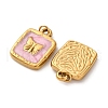 304 Stainless Steel Enamel Pendants STAS-U061-37G-A03-2