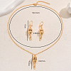 Geometric Vintage Brass Tassel Necklaces and Earrings Set for Women's Daily Parties NW3044-3