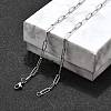 Non-Tarnish 304 Stainless Steel Paperclip Chains NJEW-G340-09P-2