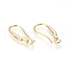 Brass Micro Pave Cubic Zirconia Earring Hooks KK-G374-12-3