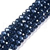 Electroplate Glass Beads Strands EGLA-A044-T6mm-A12-1