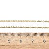 Brass Cable Chain Necklaces X-MAK-P011-01G-3