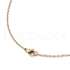 Flower Handmade Glass Seed Beaded Pendant Necklaces NJEW-MZ00096-01-5