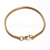 304 Stainless Steel Snake Chains Bracelets BJEW-O091-06G-1