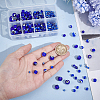 Olycraft Handmade Evil Eye Lampwork Round Beads LAMP-OC0001-01-3