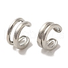 Rack Plating Brass Clip-on Earrings EJEW-R162-26P-02-1
