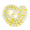 Luminous Handmade Lampwork Silver Foil Beads Strand FOIL-N029-03B-2
