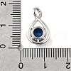 925 Sterling Silver Pave Cubic Zirconia Pendants STER-V001-03P-09-3