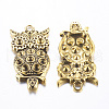 Tibetan Style Pendant Rhinestone Settings X-TIBEP-A113331-AG-FF-1