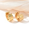 304 Stainless Steel Polishing Effect Hoop Earrings EJEW-M001-30G-1