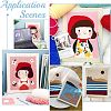  DIY Punch Needle Frame Covered with Cloth DIY-NB0005-06A-7