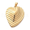 PVD Vacuum Plating 304 Stainless Steel Pendants STAS-U035-45G-01-1