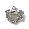 Natural Green Aventurine Heart Pendants KK-K331-01AS-09-3