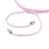 Adjustable Tube Natural Gemstone Braided Bracelets for Women BJEW-JB11006-04-4