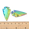 Electroplated Synthetic Non-Magnetic Hematite Pendants G-C136-03-4