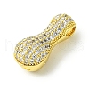 Rack Plating Brass Cubic Zirconia Pendants KK-S378-02G-I-2