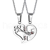 2Pcs 2 Style Word 1314 520 Couple Necklaces Sets VALE-PW0001-011P-1-1